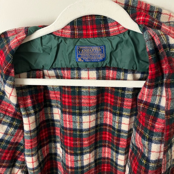 Pendleton Woolen Mills 100% wool plaid shirt size M - Stewart dress tartan - Picture 3 of 11